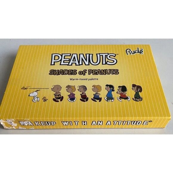 Rude x Shades of Peanuts Eyeshadow Palette Warm-Toned Snoopy And The Gang NEW - Picture 2 of 11